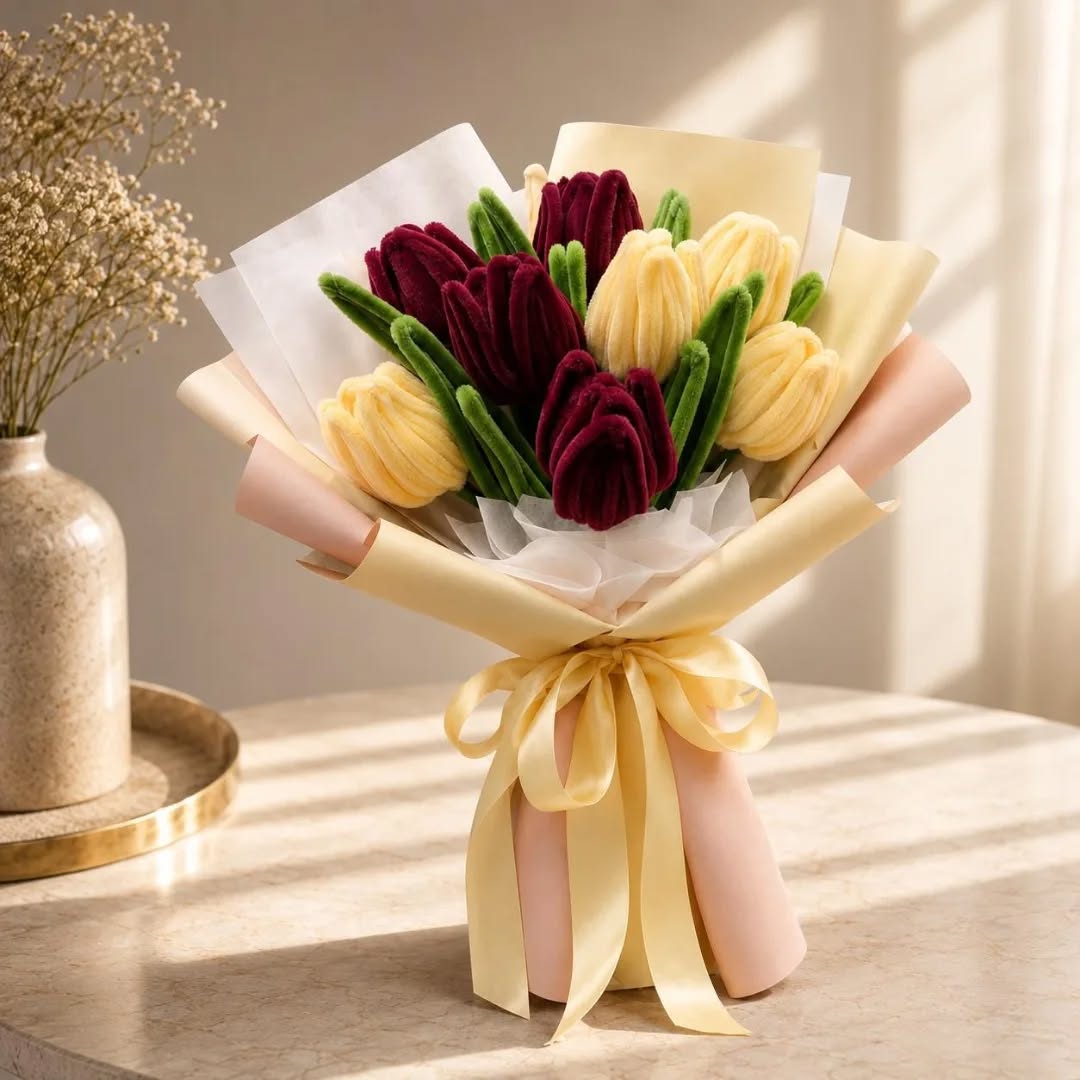 Two-Tone Tulip Bouquet